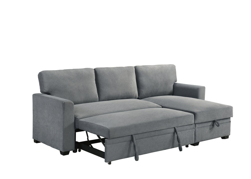 Ariadne Sleeper Sectional in Grey