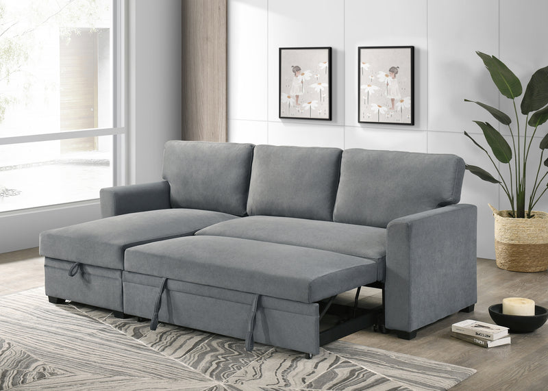 Ariadne Sleeper Sectional in Grey