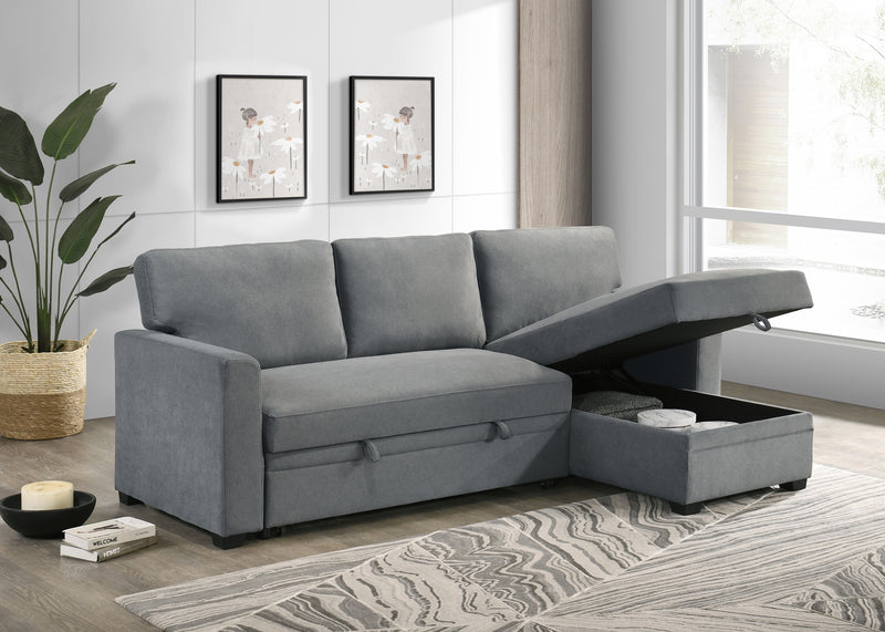 Ariadne Sleeper Sectional in Grey