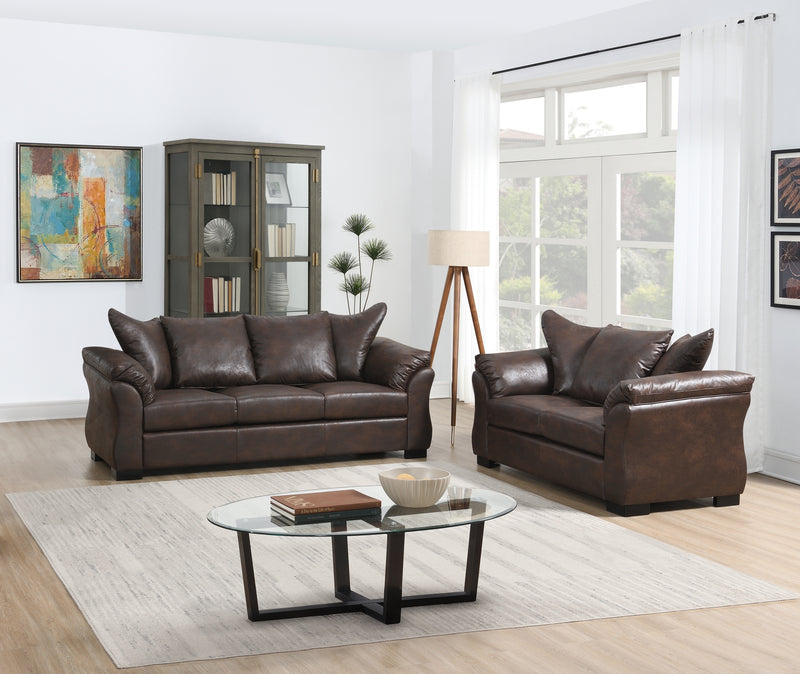 Corso 3pc Sofa Set in Brown