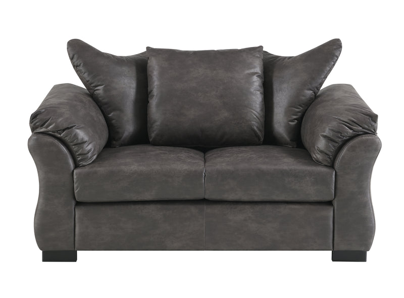 Corso 3pc Sofa Set in Charcoal