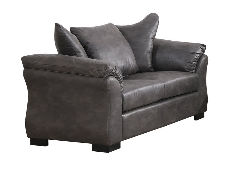 Corso 3pc Sofa Set in Charcoal