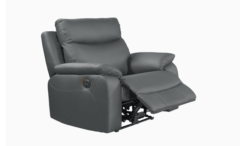 Wembley Genuine Leather Power Recliner Set