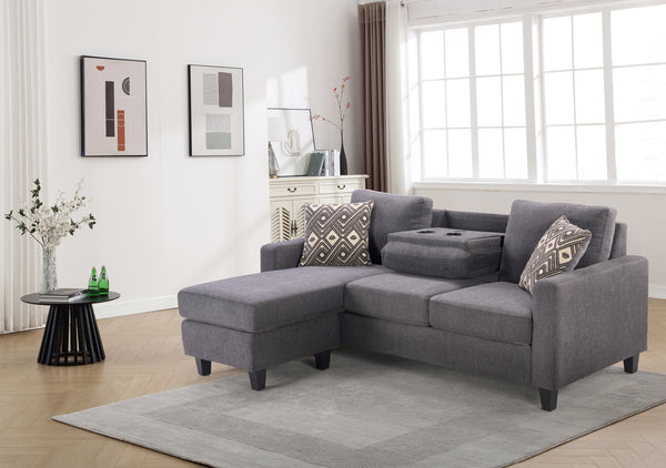 Matthias Reversible Sofa Chaise with Wireless Charging