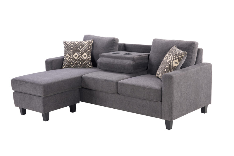 Matthias Reversible Sofa Chaise with Wireless Charging