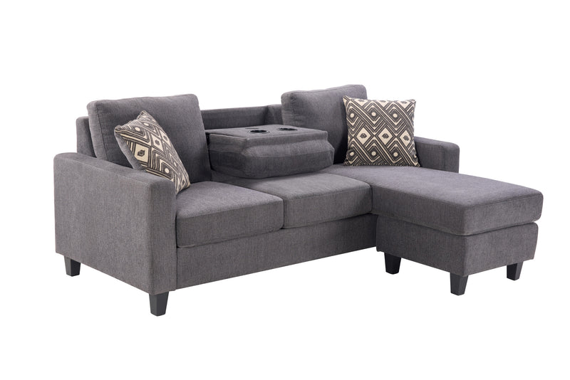 Matthias Reversible Sofa Chaise with Wireless Charging