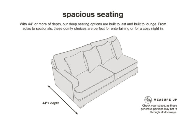 Lindyn 3-Piece Sectional with Chaise in Ivory