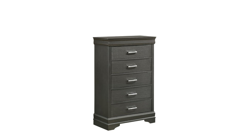 Queen Brooklyn Bedroom Set in Gray