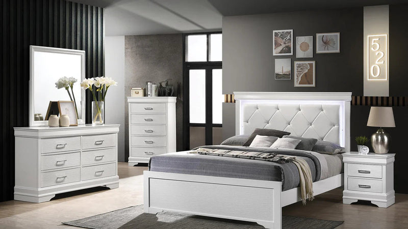 Queen Brooklyn Bedroom Set in White