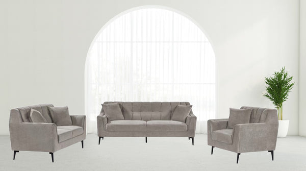 Bridget 3pc Sofa Set in Beige