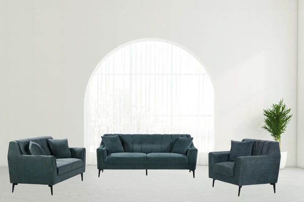 Bridget 3pc Sofa Set in Grey