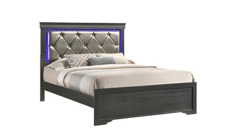 Queen Brooklyn Bedroom Set in Gray