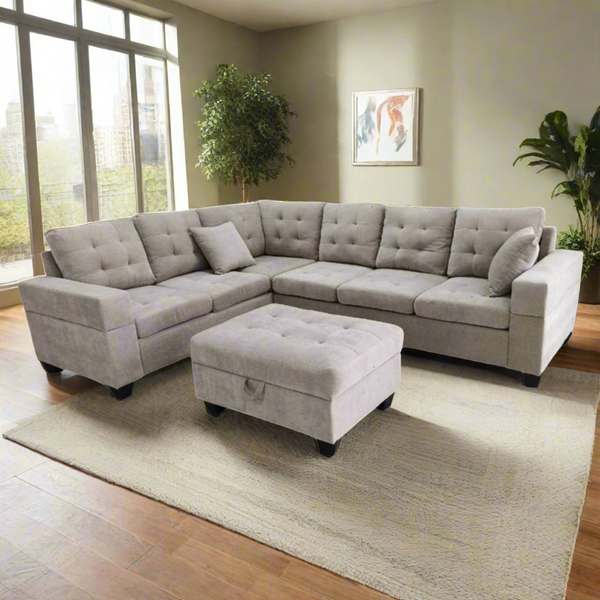 Emerson Sectional w/ Storage Ottoman