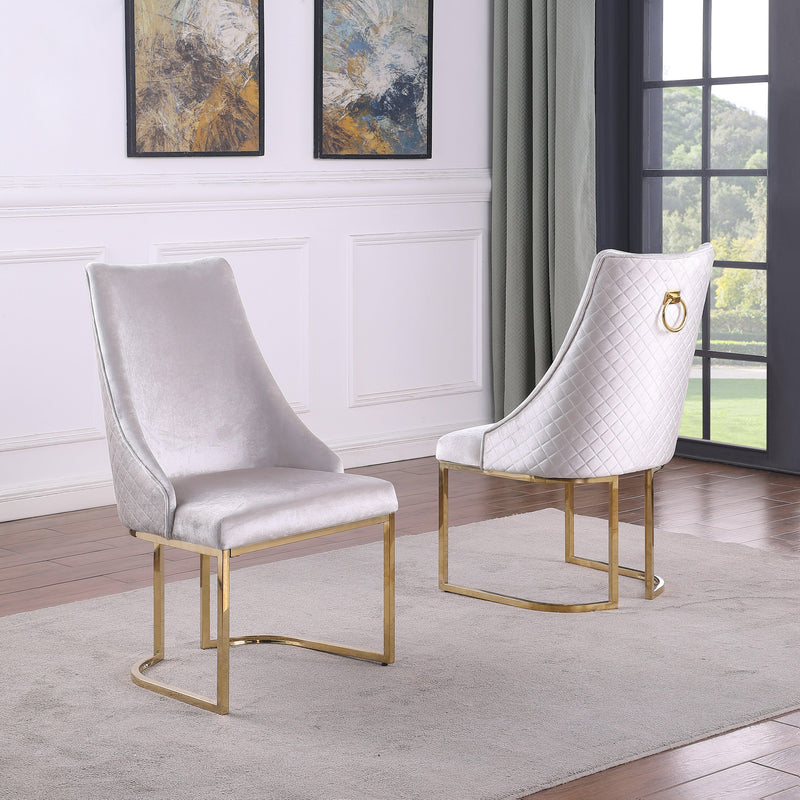 Vera Dining Chairs in Beige, Set of 2