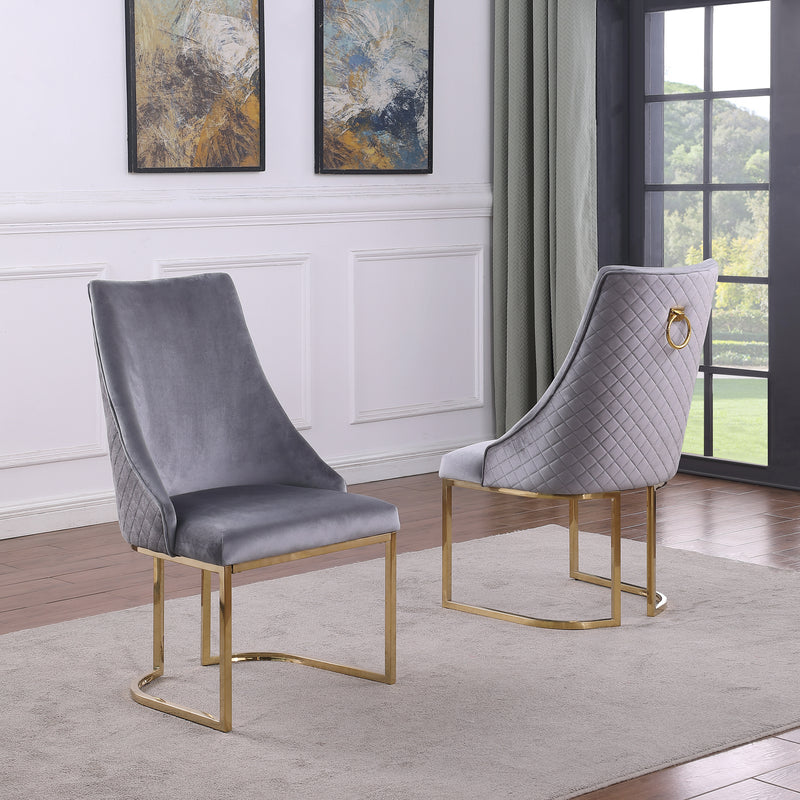 Vera Dining Chairs in Grey, Set of 2