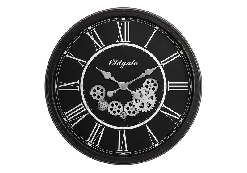 Black Gear Mech 30" Wall Clock - M9032