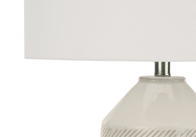 Cream Ceramic 33"H Table Lamp