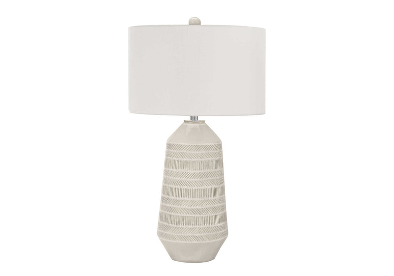 Cream Ceramic 33"H Table Lamp