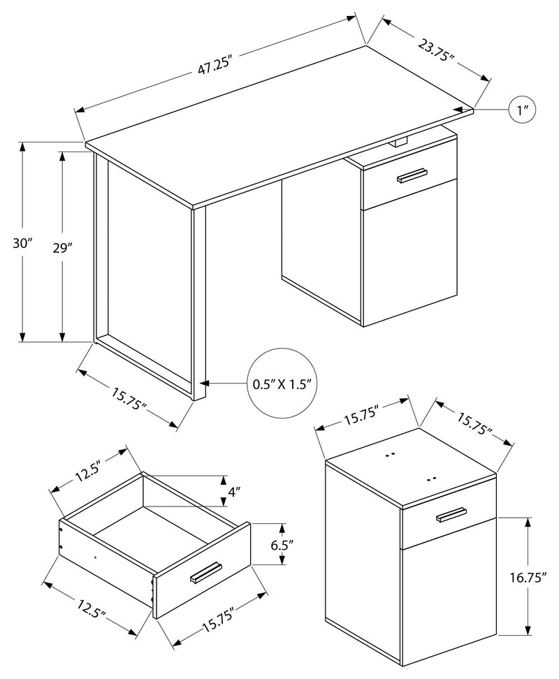 48" Computer Desk - M7762