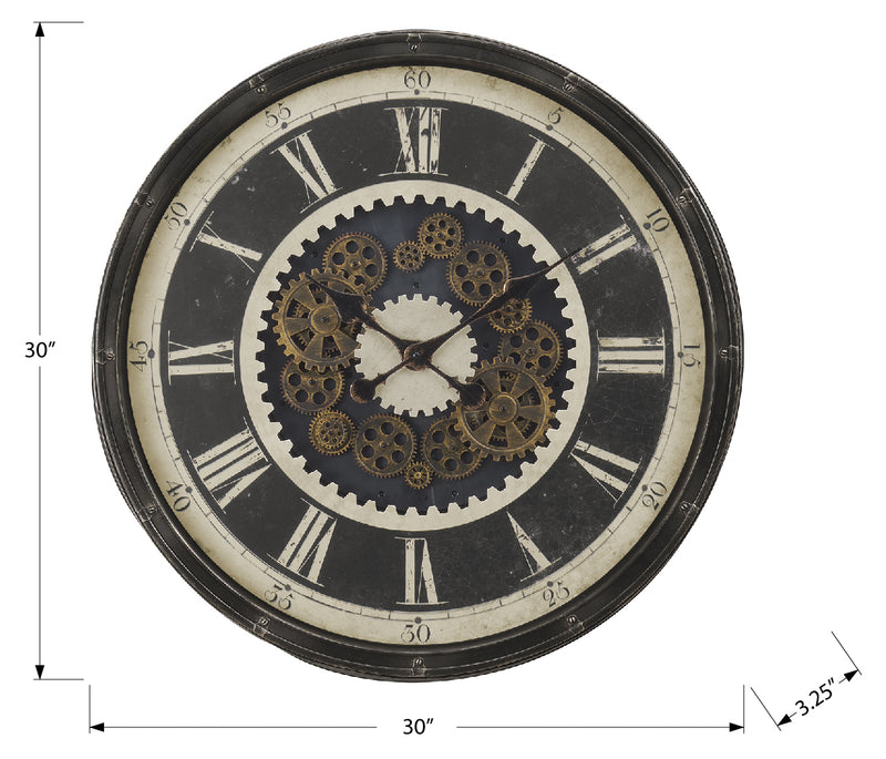 Gear Mech 30" Wall Clock - M9031