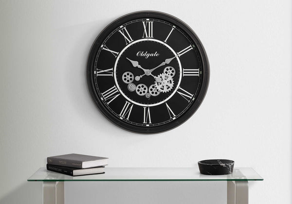 Black Gear Mech 30" Wall Clock - M9032