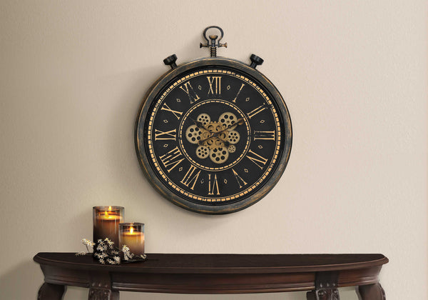 24" Gear Mech Wall Clock - M9073