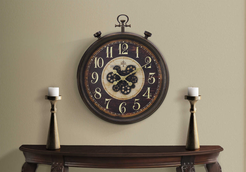 24" Gear Mech Wall Clock - M9074