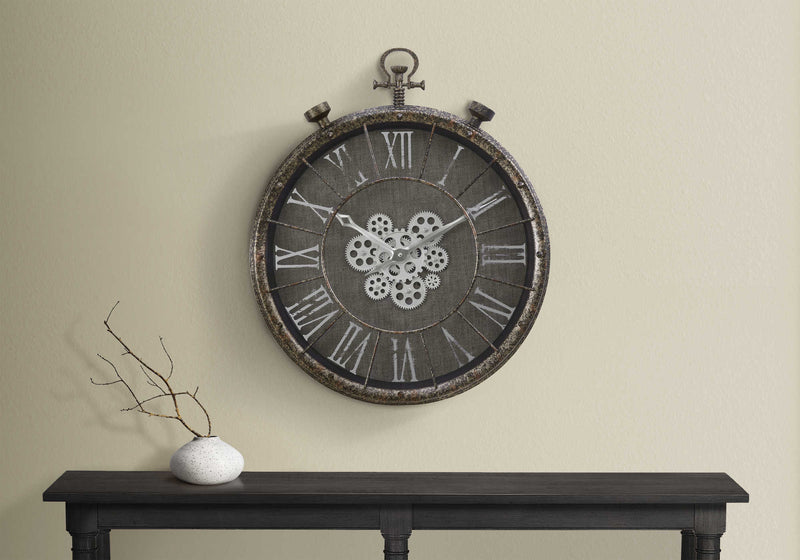 24" Gear Mech Wall Clock - M9075