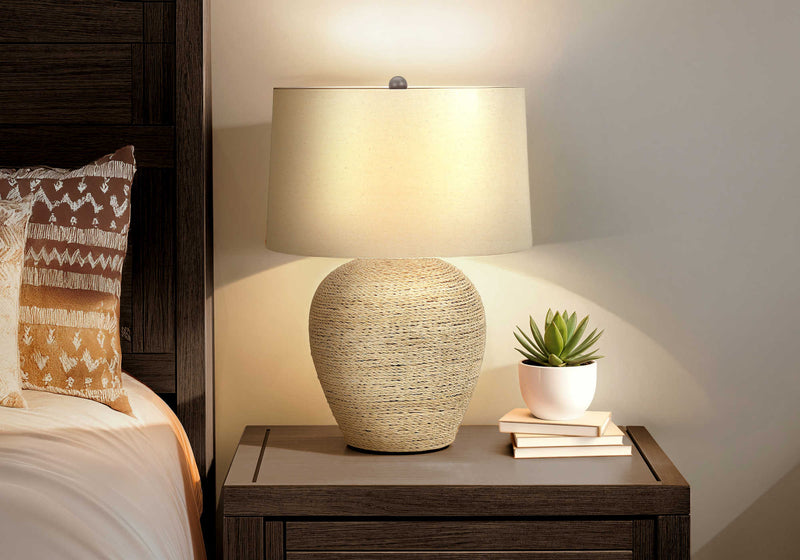 Boho Table Lamp 25"H