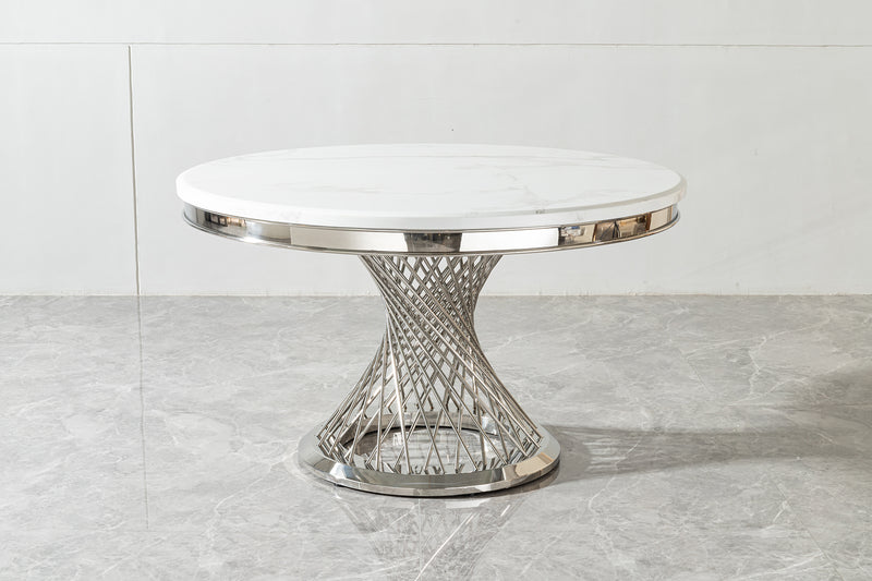 Kimona Dining Table in Silver