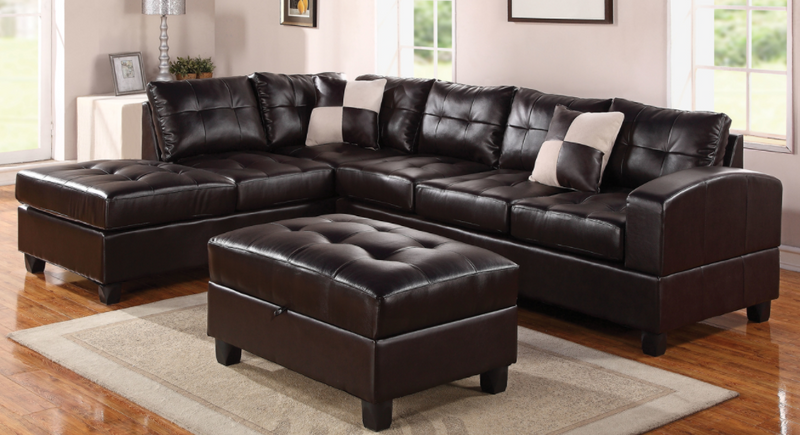 Walter Sectional with Storage Ottoman