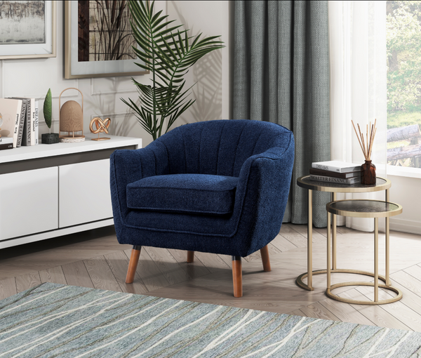 Cutler Accent Chair in Blue