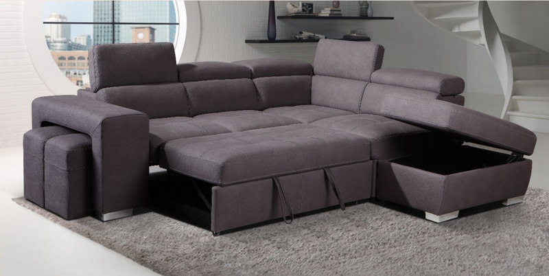 Oakley USB Sleeper Sectional