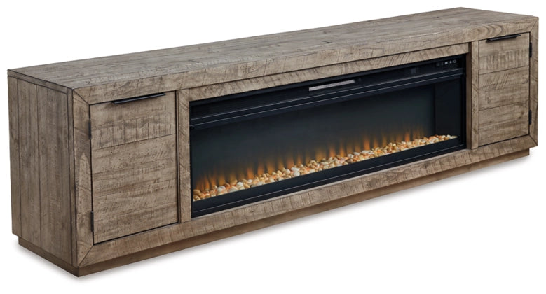 Krystanza 92" TV Stand with Electric Fireplace