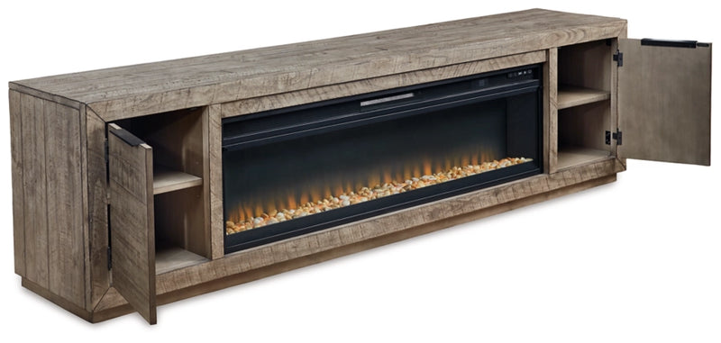 Krystanza 92" TV Stand with Electric Fireplace