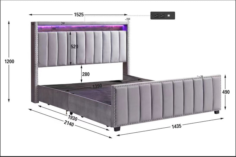 Mark Storage Bed