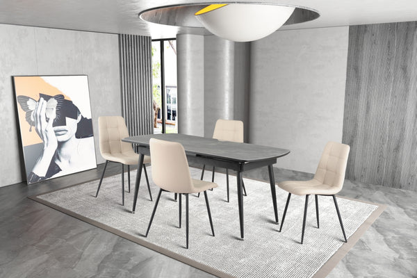 Dylan 5pc Dining Set in Grey