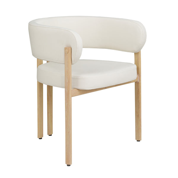 Belisse Dining Chairs in Cream, Set of 2