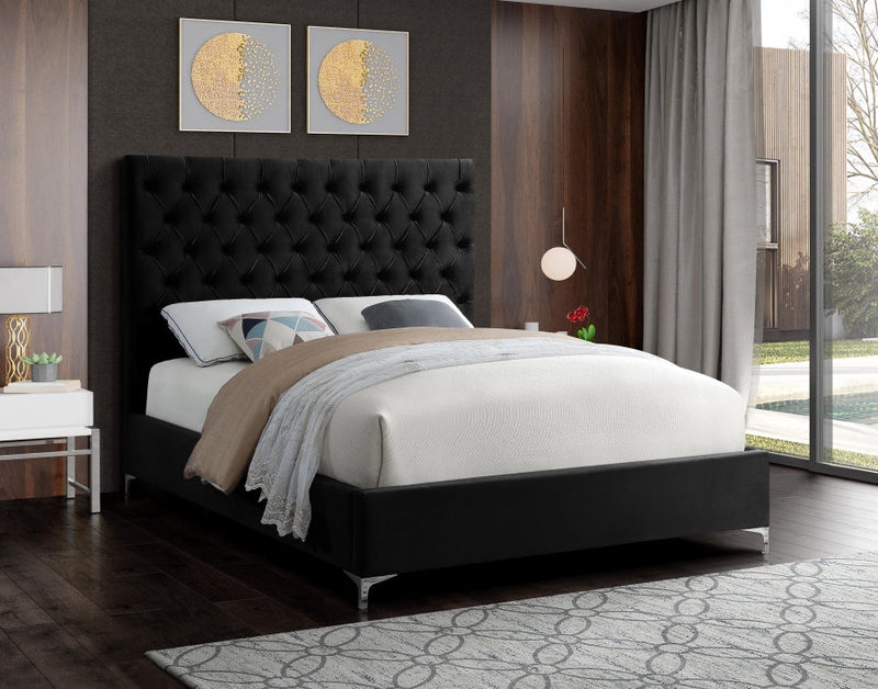 Velvet Platform Bed - IF-5640