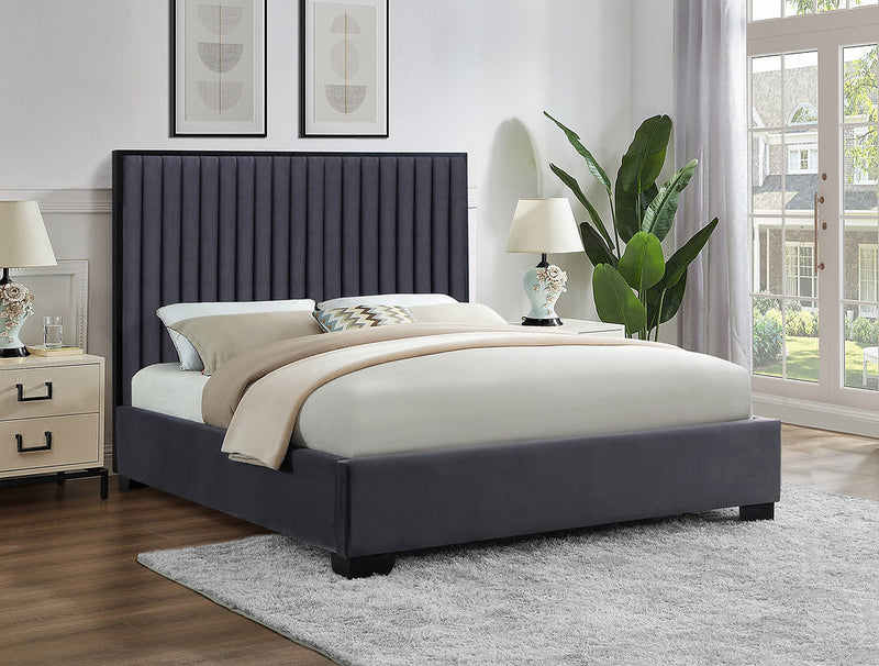 Velvet Platform Bed - IF-5545