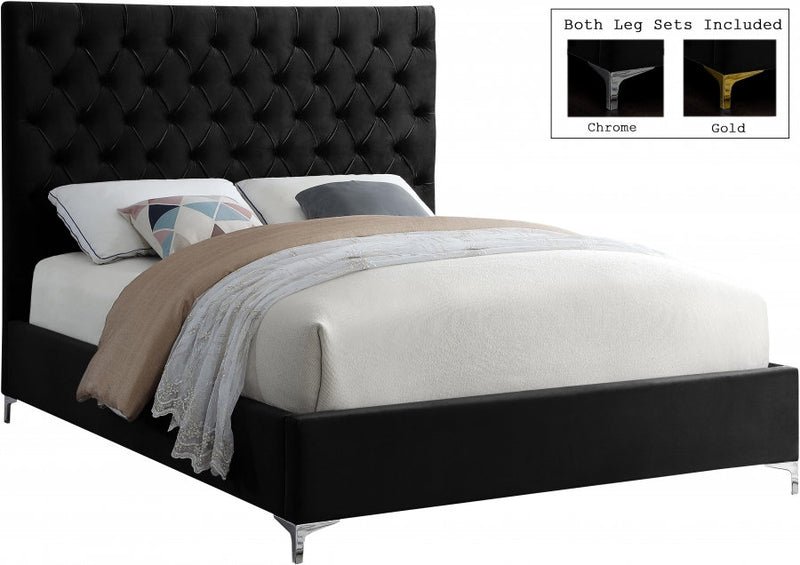 Velvet Platform Bed - IF-5640