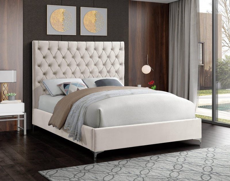 Velvet Platform Bed - IF-5640