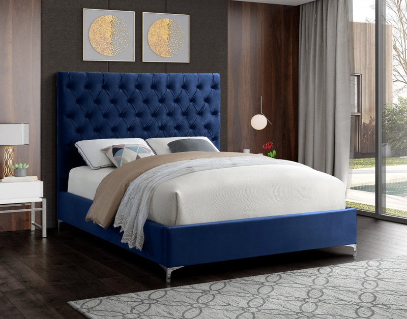 Velvet Platform Bed - IF-5640