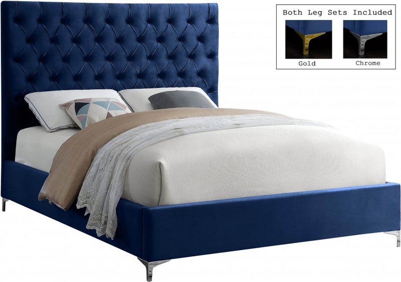 Velvet Platform Bed - IF-5640