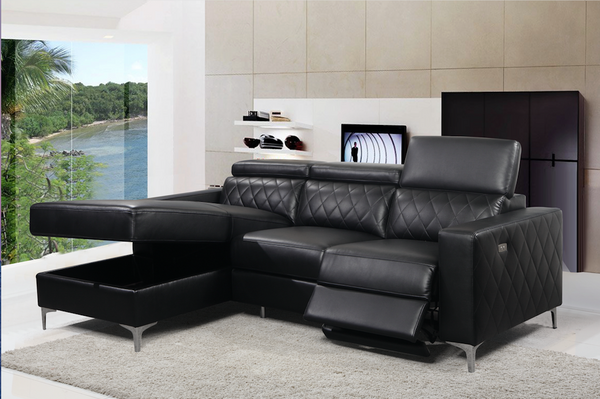 Power Recliner Sectional with Storage Chaise - IF-9020