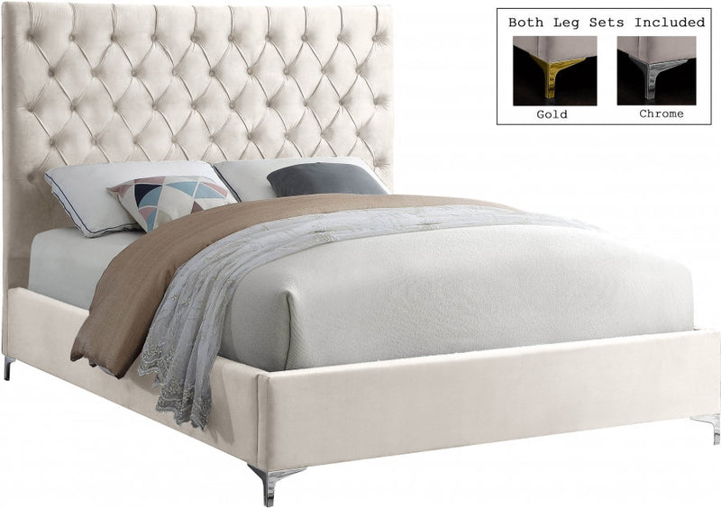 Velvet Platform Bed - IF-5640