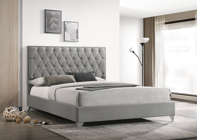 Diamond Pattern Platform Bed - IF-5225