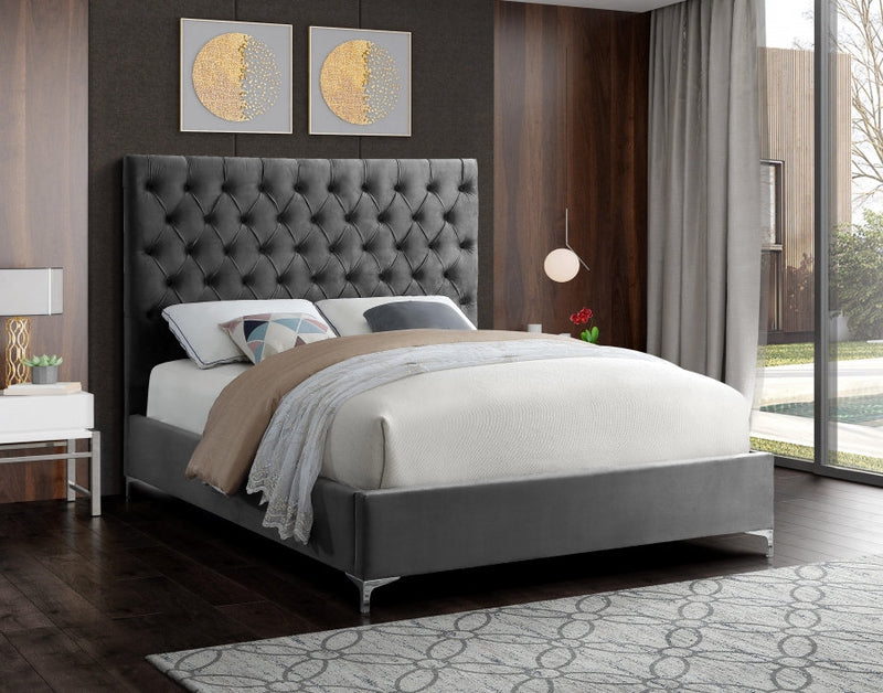 Velvet Platform Bed - IF-5640