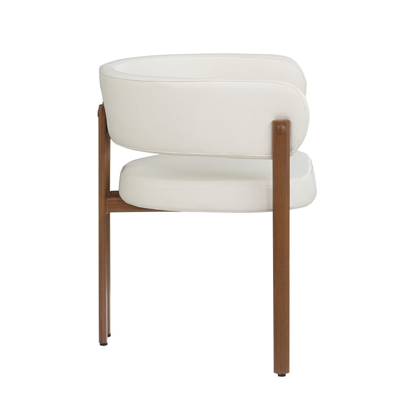 Caliste Dining Chairs in Cream, Set of 2