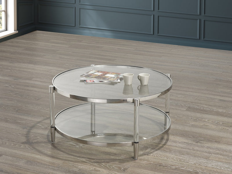 Lara Coffee Table in Silver